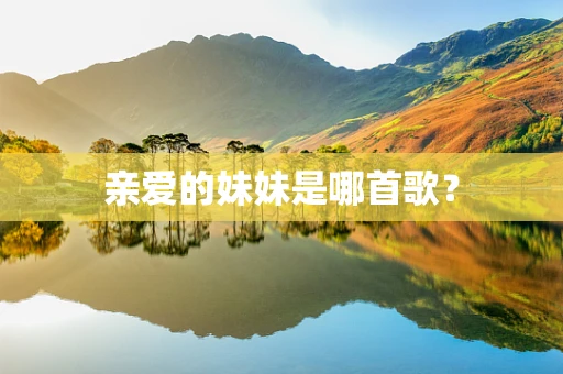 亲爱的妹妹是哪首歌？
