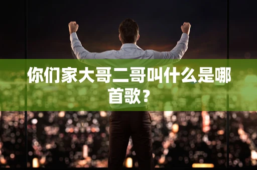 你们家大哥二哥叫什么是哪首歌？