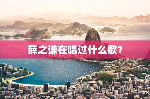 薛之谦在唱过什么歌？