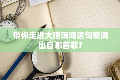 带你走进大理洱海这句歌词出自哪首歌？