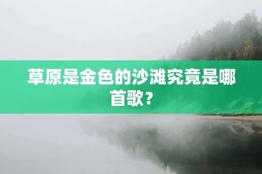 草原是金色的沙滩究竟是哪首歌？