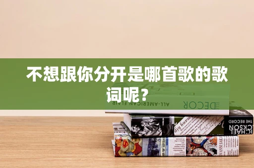 不想跟你分开是哪首歌的歌词呢？