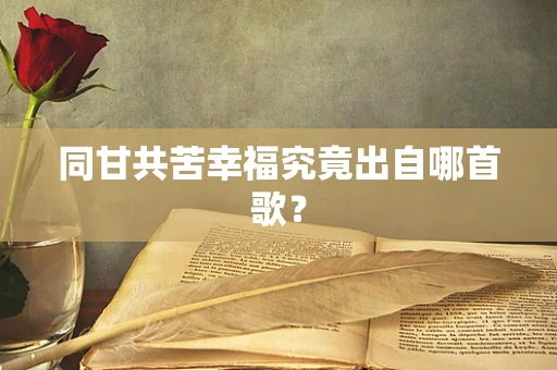 同甘共苦幸福究竟出自哪首歌？