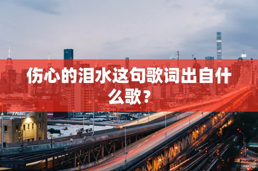 伤心的泪水这句歌词出自什么歌？