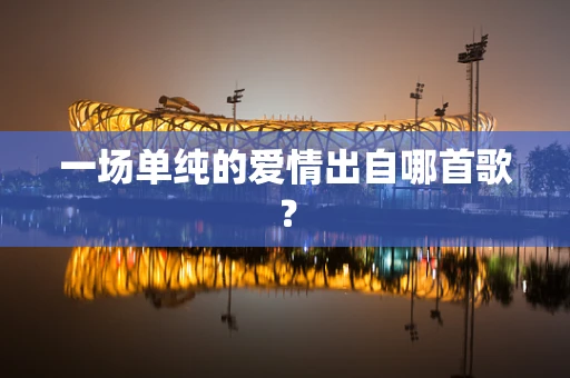 一场单纯的爱情出自哪首歌？