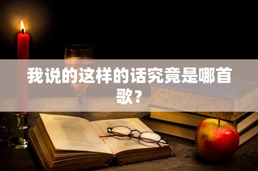 我说的这样的话究竟是哪首歌？