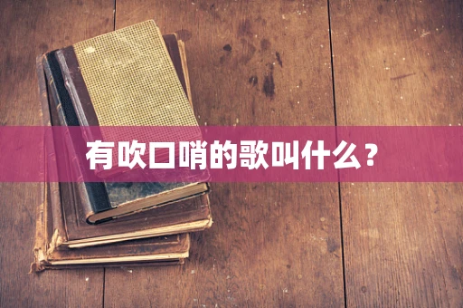 有吹口哨的歌叫什么？