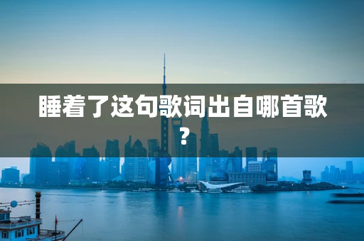 睡着了这句歌词出自哪首歌？