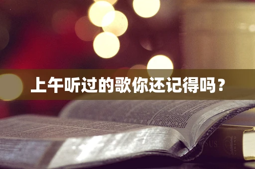 上午听过的歌你还记得吗？
