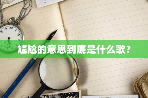 尴尬的意思到底是什么歌？