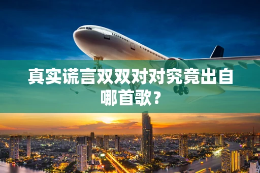 真实谎言双双对对究竟出自哪首歌？