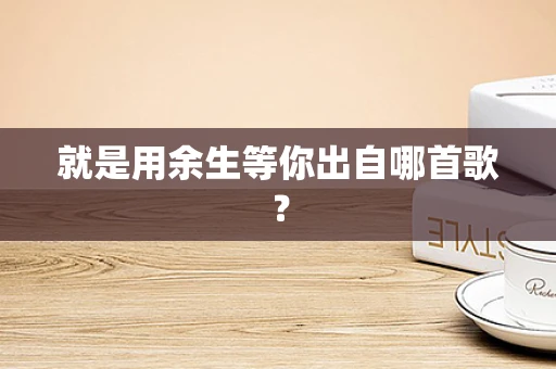 就是用余生等你出自哪首歌？