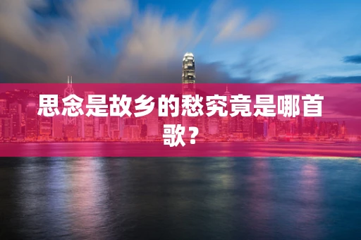 思念是故乡的愁究竟是哪首歌？