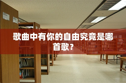 歌曲中有你的自由究竟是哪首歌？