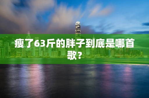 瘦了63斤的胖子到底是哪首歌？