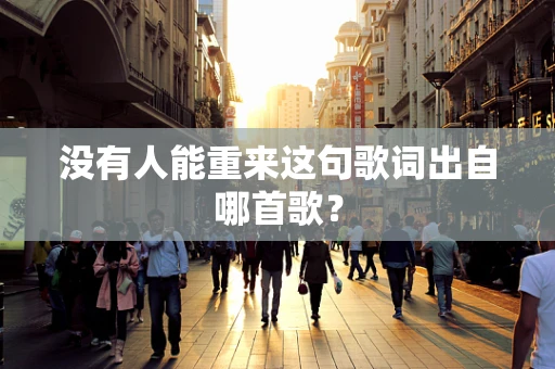 没有人能重来这句歌词出自哪首歌？