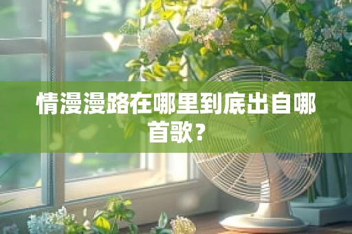 情漫漫路在哪里到底出自哪首歌？