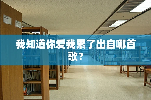 我知道你爱我累了出自哪首歌？