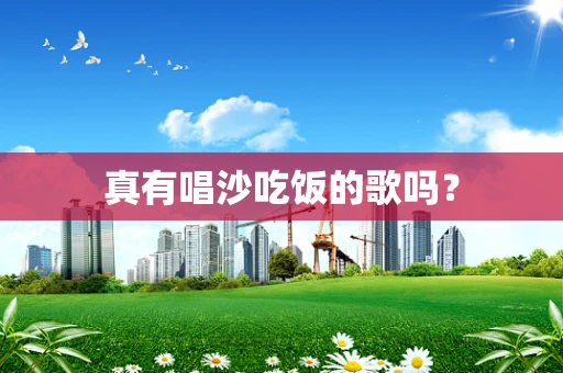 真有唱沙吃饭的歌吗？