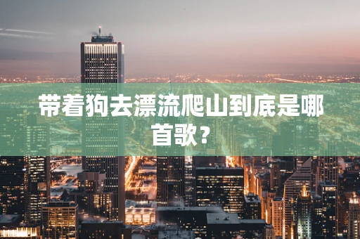 带着狗去漂流爬山到底是哪首歌？