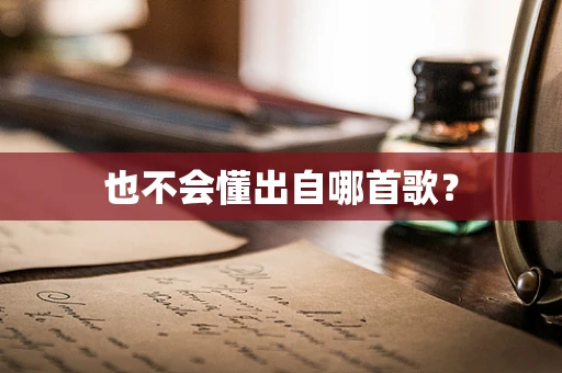 也不会懂出自哪首歌？