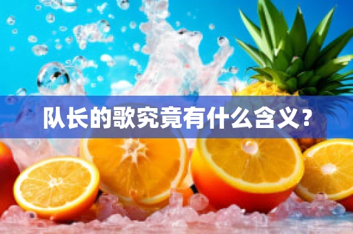 队长的歌究竟有什么含义？