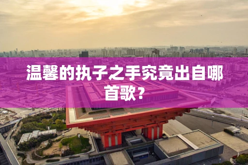 温馨的执子之手究竟出自哪首歌？