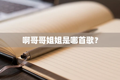 啊哥哥姐姐是哪首歌？