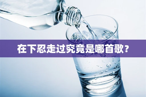 在下忍走过究竟是哪首歌？