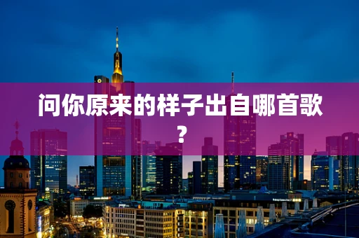 问你原来的样子出自哪首歌？