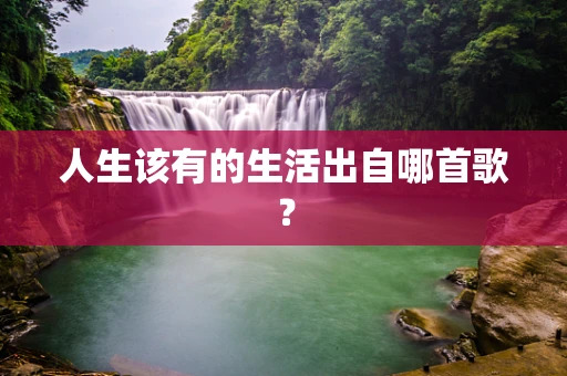 人生该有的生活出自哪首歌？
