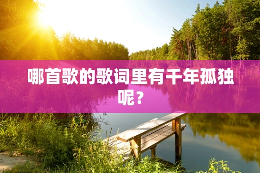 哪首歌的歌词里有千年孤独呢？