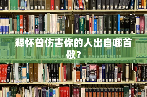 释怀曾伤害你的人出自哪首歌？