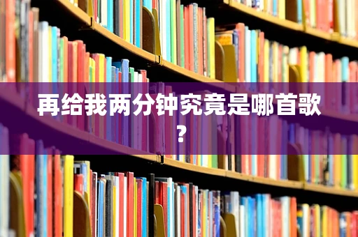 再给我两分钟究竟是哪首歌？