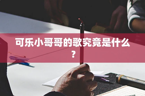可乐小哥哥的歌究竟是什么？