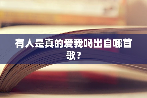 有人是真的爱我吗出自哪首歌？