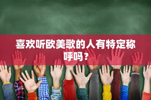 喜欢听欧美歌的人有特定称呼吗？