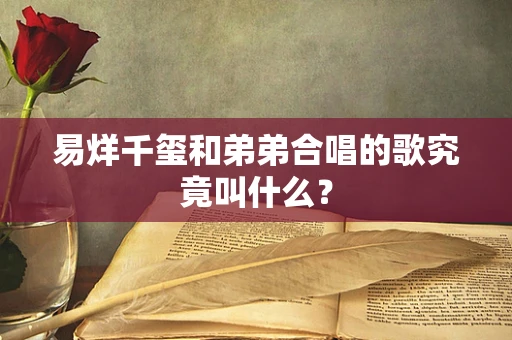 易烊千玺和弟弟合唱的歌究竟叫什么？