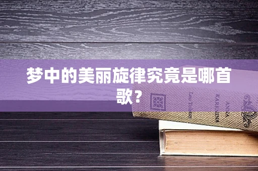 梦中的美丽旋律究竟是哪首歌？