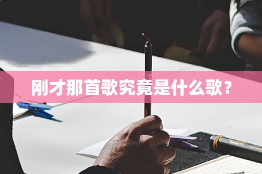 刚才那首歌究竟是什么歌？