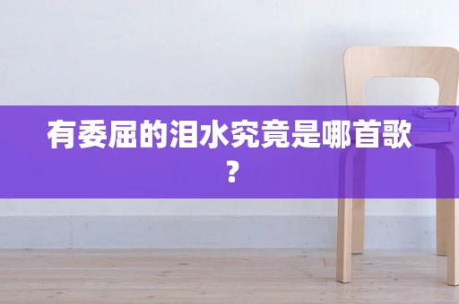 有委屈的泪水究竟是哪首歌？