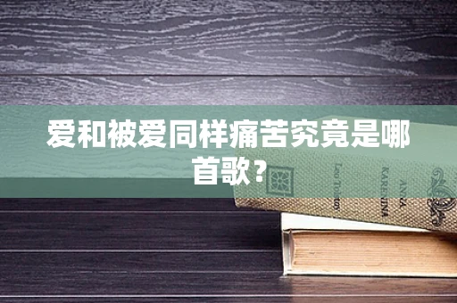 爱和被爱同样痛苦究竟是哪首歌？