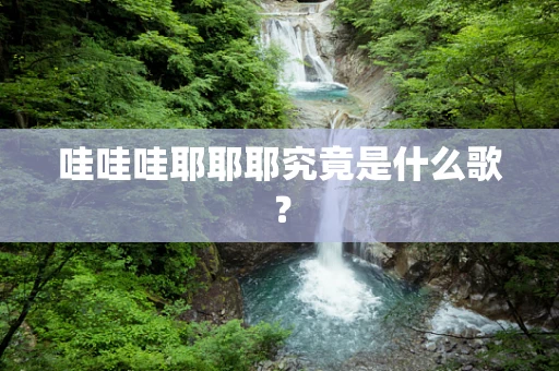 哇哇哇耶耶耶究竟是什么歌？