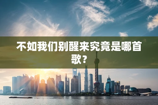 不如我们别醒来究竟是哪首歌？