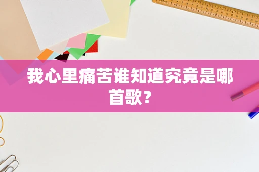 我心里痛苦谁知道究竟是哪首歌？