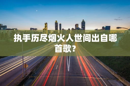 执手历尽烟火人世间出自哪首歌？