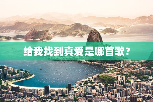 给我找到真爱是哪首歌？