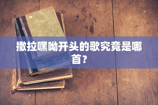 撒拉嘿呦开头的歌究竟是哪首？