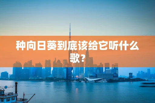 种向日葵到底该给它听什么歌？