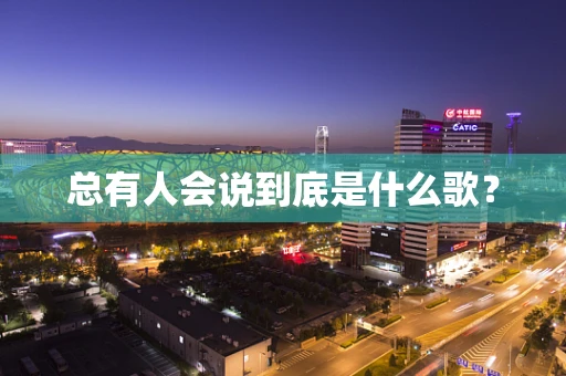 总有人会说到底是什么歌？